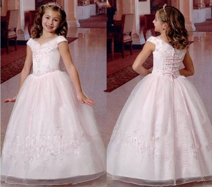 girls white holy communion dress