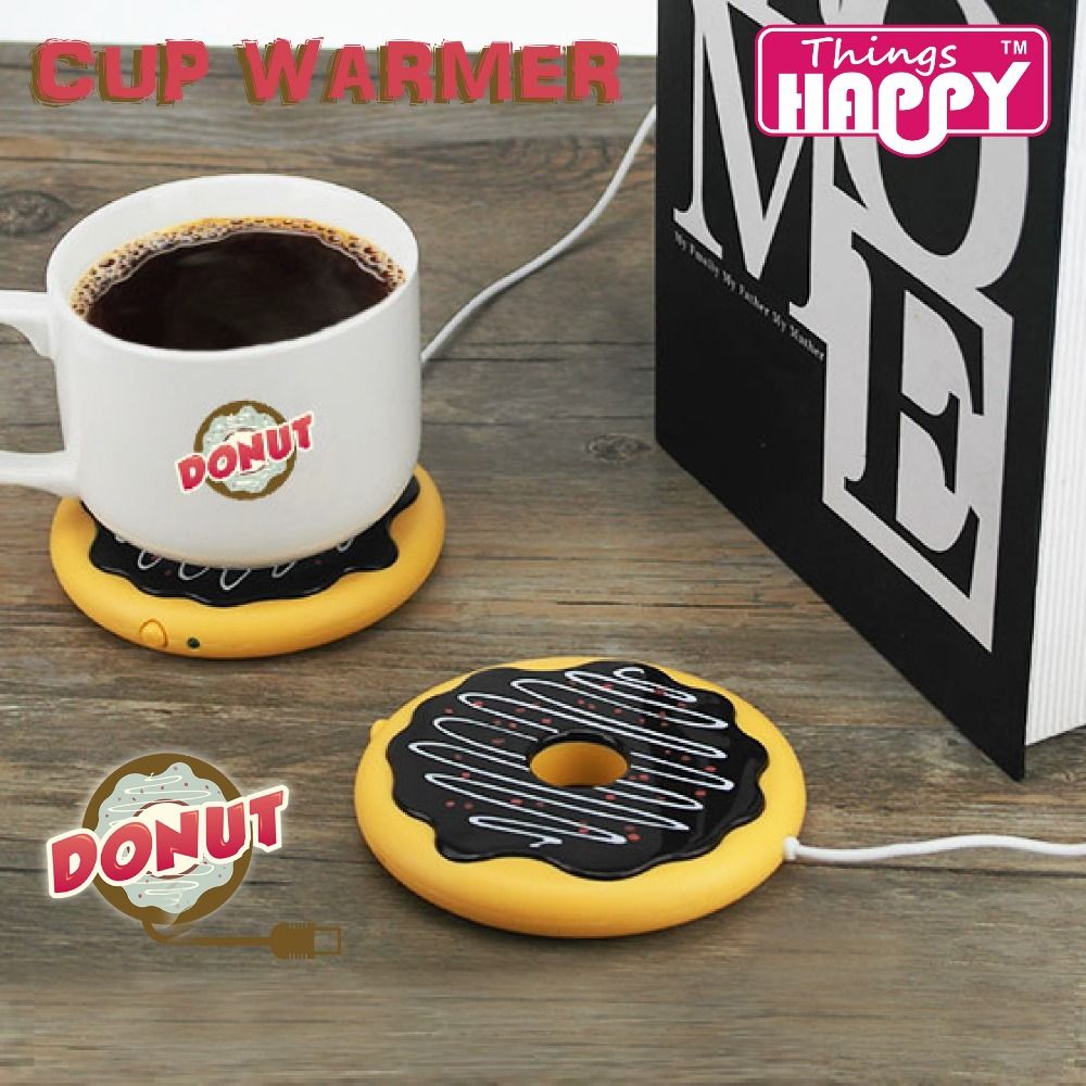 Newest Creative Giant Donut USB Cup Warmer,Cute Hot Cookie Mug Warmer