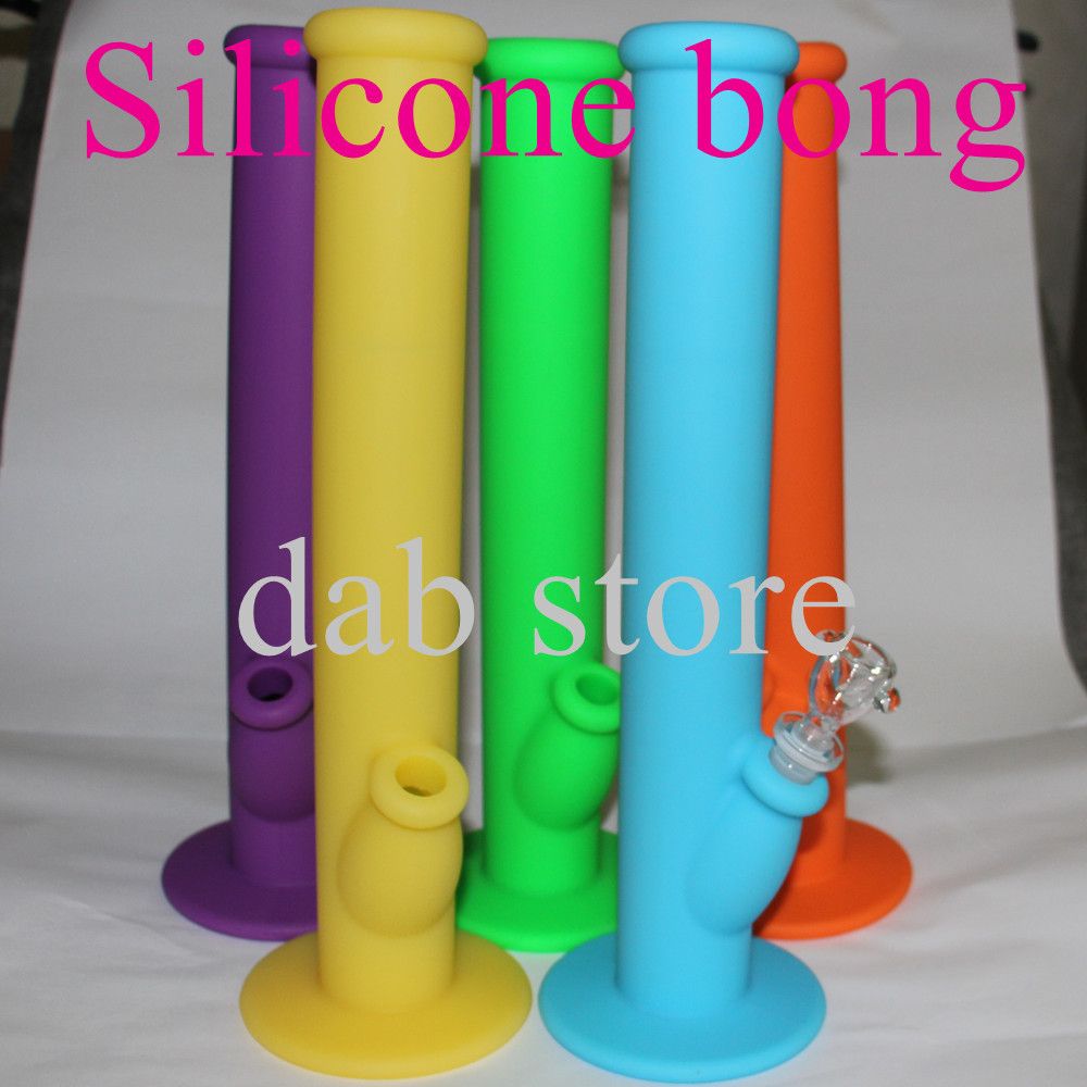 Best Quality Silicone Water Pipes Eight Colors For Choice Non Stick Silicone Bong Water Pipes