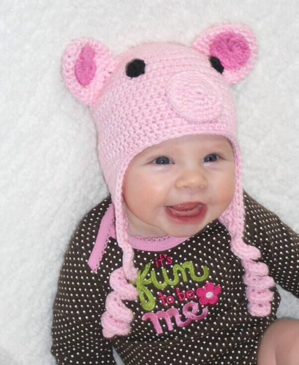 pig winter hat
