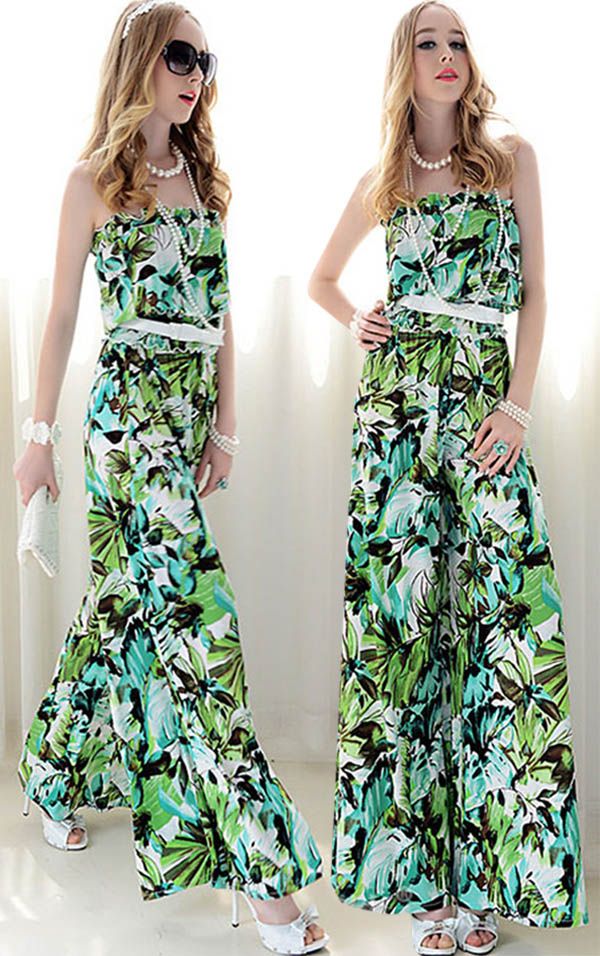 elegant green jumpsuit