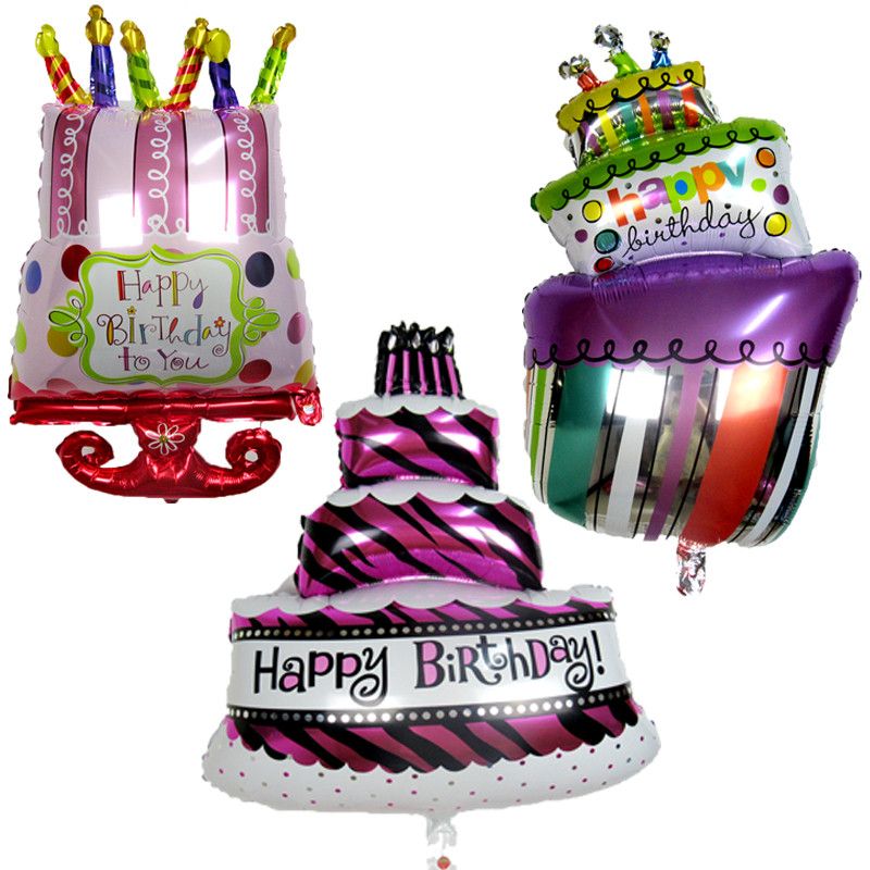pic Birthday Cake Images Big Size big size happy birthday cake shape foil
