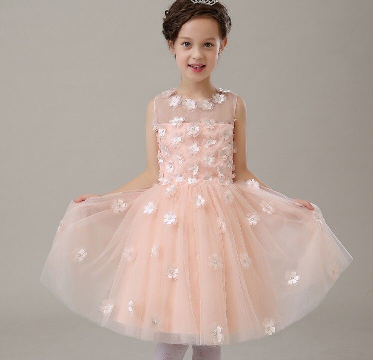 light pink dress for flower girl