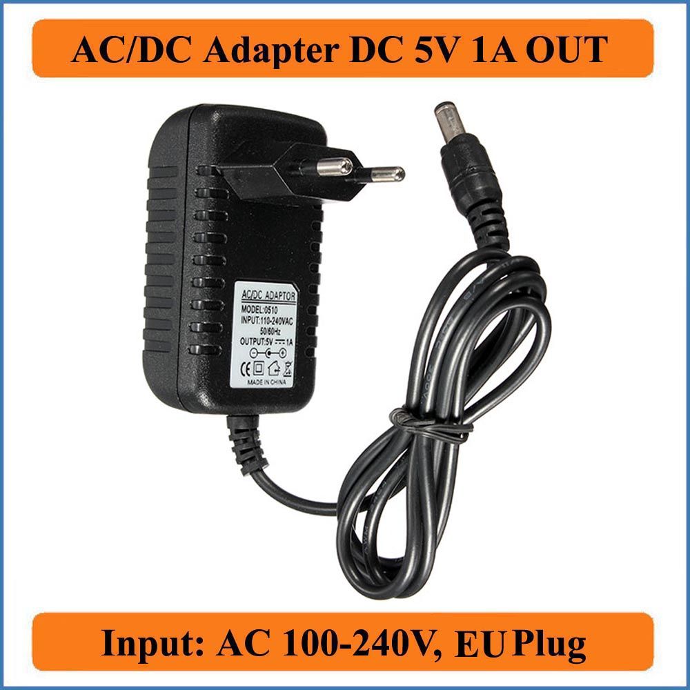 Adapter AC 100-240V auf DC 5V 2A NETZTEIL LADEGERÄT ADAPTER 5.5mm EU Stecker Adapter AC 100-240V auf DC 5V 2A NETZTEIL LADEGERÄT ADAPTER 5.5mm EU Stecker