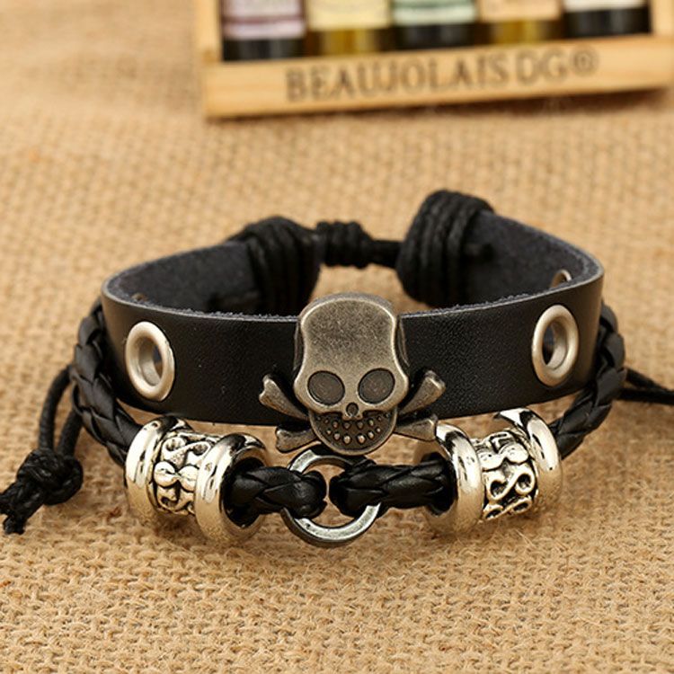 handmade skull bracelet