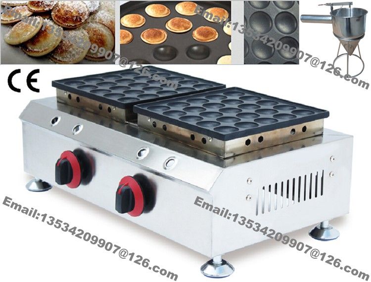 2021 Commercial Use Non Stick LPG Gas Dual Mini Dutch Pancake Poffertjes Maker Machine Baker