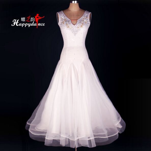 white dancing dresses