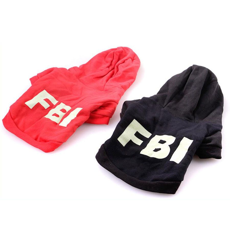 Grosshandel Herbst Fruhling Hund Kleidung Baumwolle Fbi Hundchen Kleidung Mantel Hoodie Kostume Fur Teddy Chihuahua Katze Bekleidung S Xl Grosse Von Chopin12 4 21 Auf De Dhgate Com Dhgate