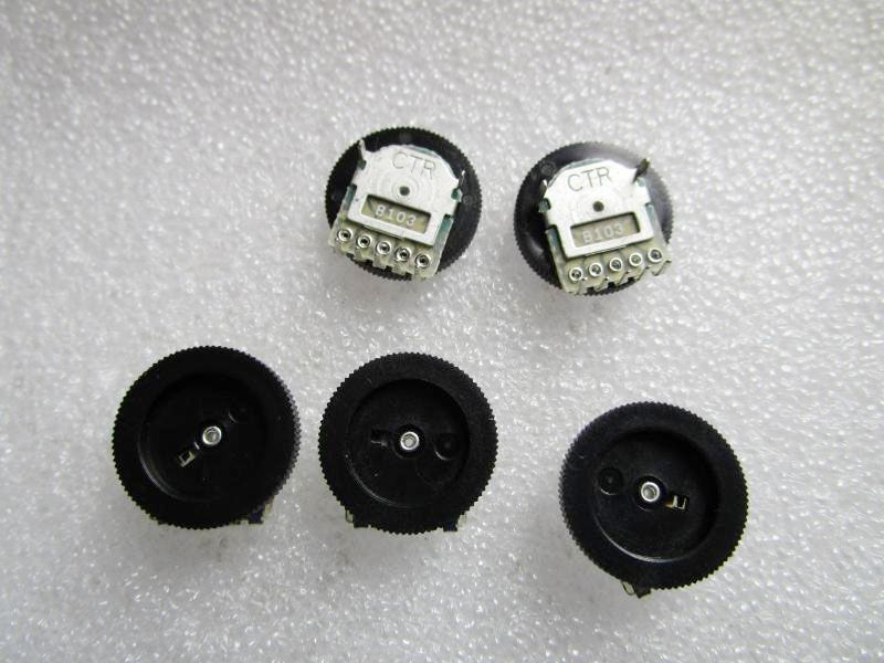 Uxcell B103 10K Ohm 5-Pin Dual Linear Dial Wheel Potentiometer 16mmx3 mm 15Pcs a15060500ux0368 Uxcell B103 10K Ohm 5-Pin Dual Linear Dial Wheel Potentiometer 16mmx3 mm 15Pcs a15060500ux0368