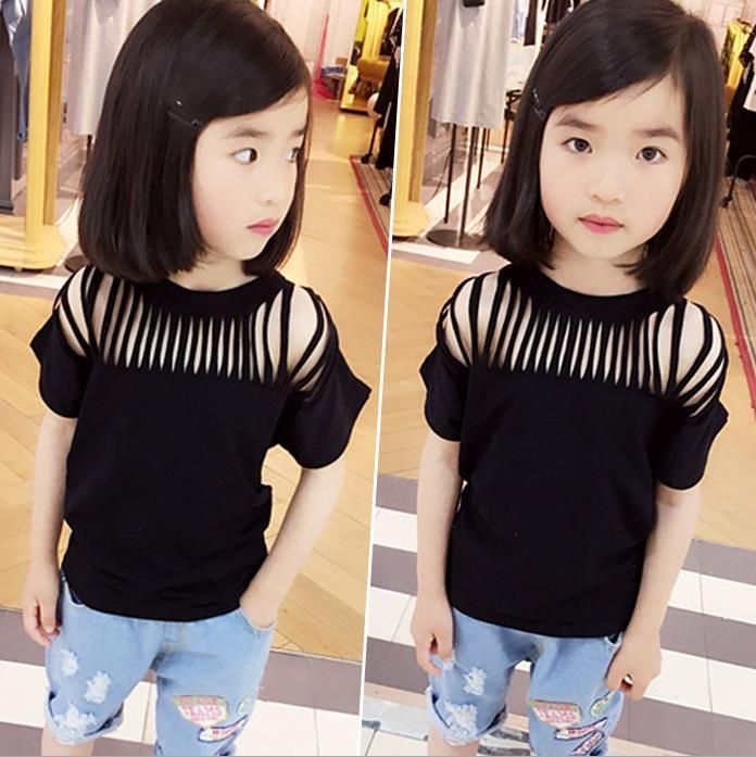 baby girl black top