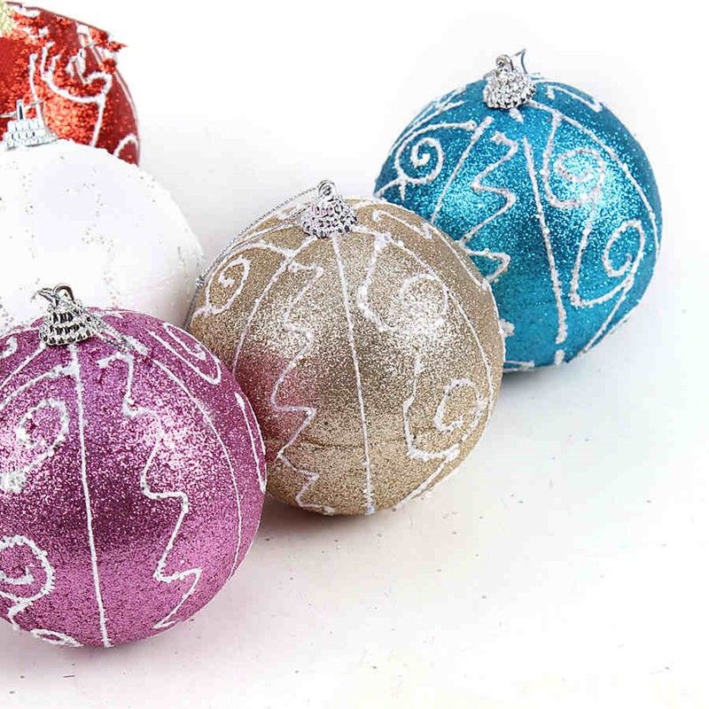 Immagini Del Natale Glitterate.Acquista Palle Di Natale Dipinte A Glitter 10cm In Schiuma Di Alta Qualita Dipinte Palle Di Natale Decorazioni Natalizie 13g A 26 71 Dal Jewelry520wholesale Dhgate Com
