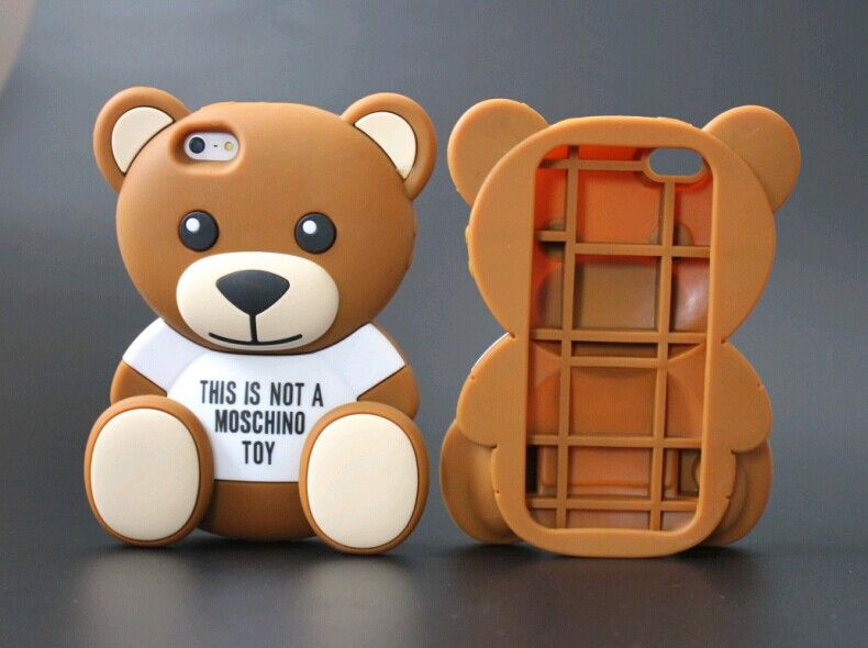 Cute 3D Cartoon Teddy Bear Soft Silicone Phone Case Back Cover For ...