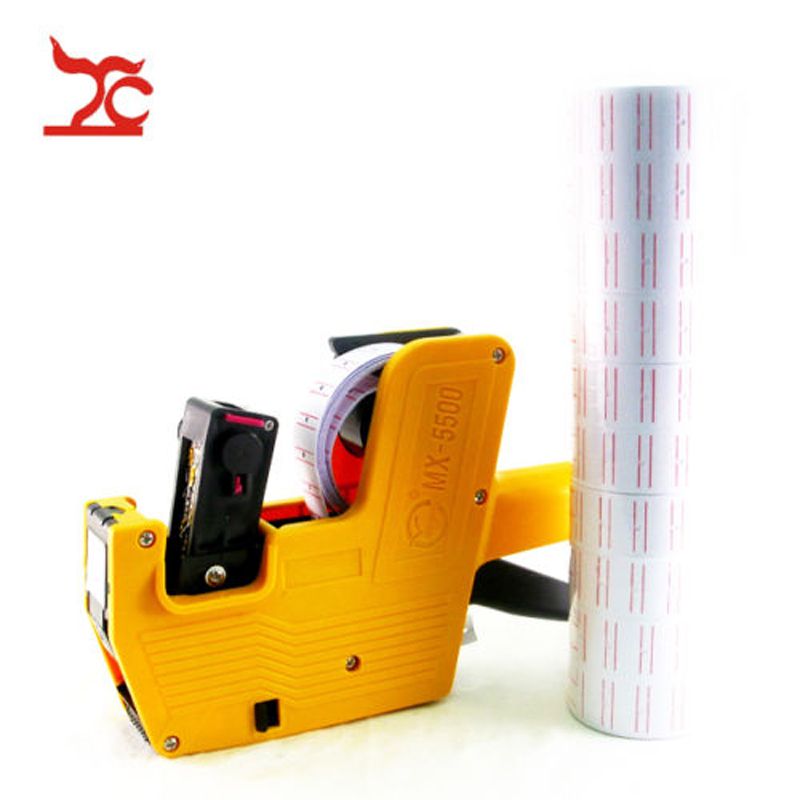 Free Gift MX-5500 8 Digits Price Tag Gun Labeler Labeller 5000 ORANGE labels 