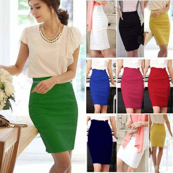 plus size office skirts