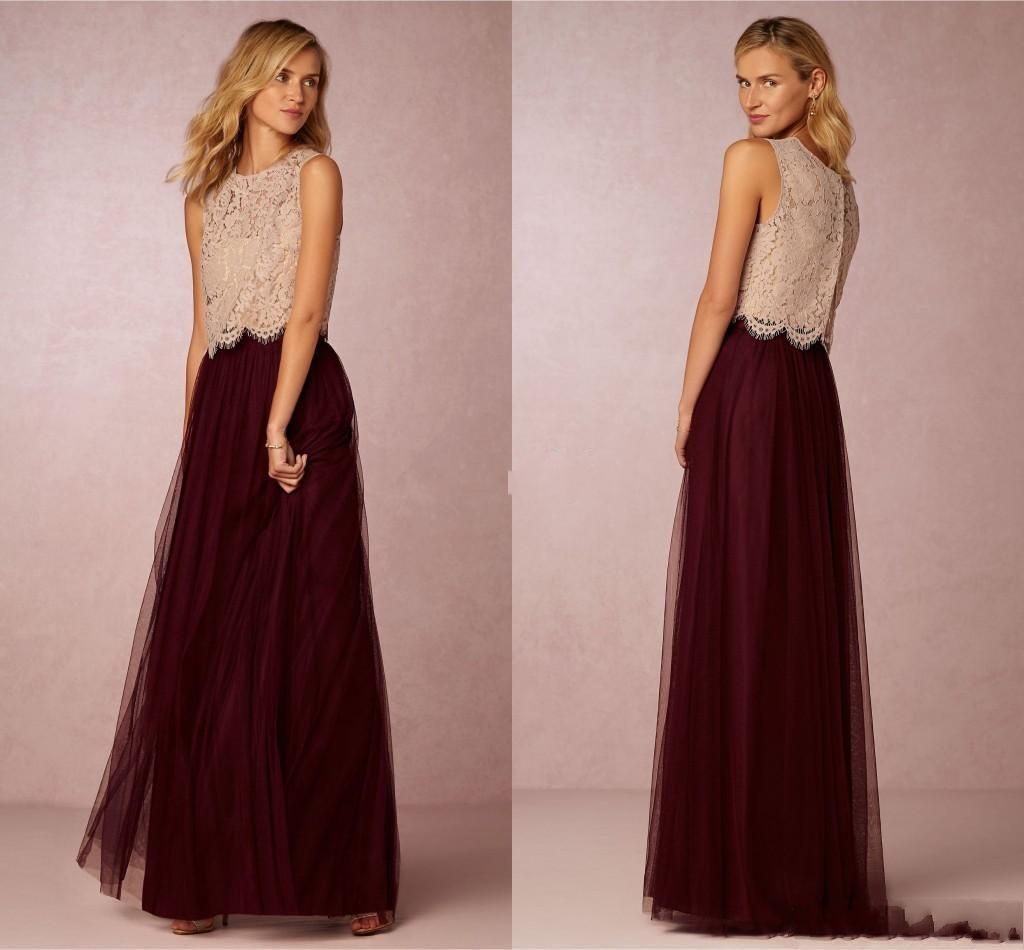 champagne and burgundy dress
