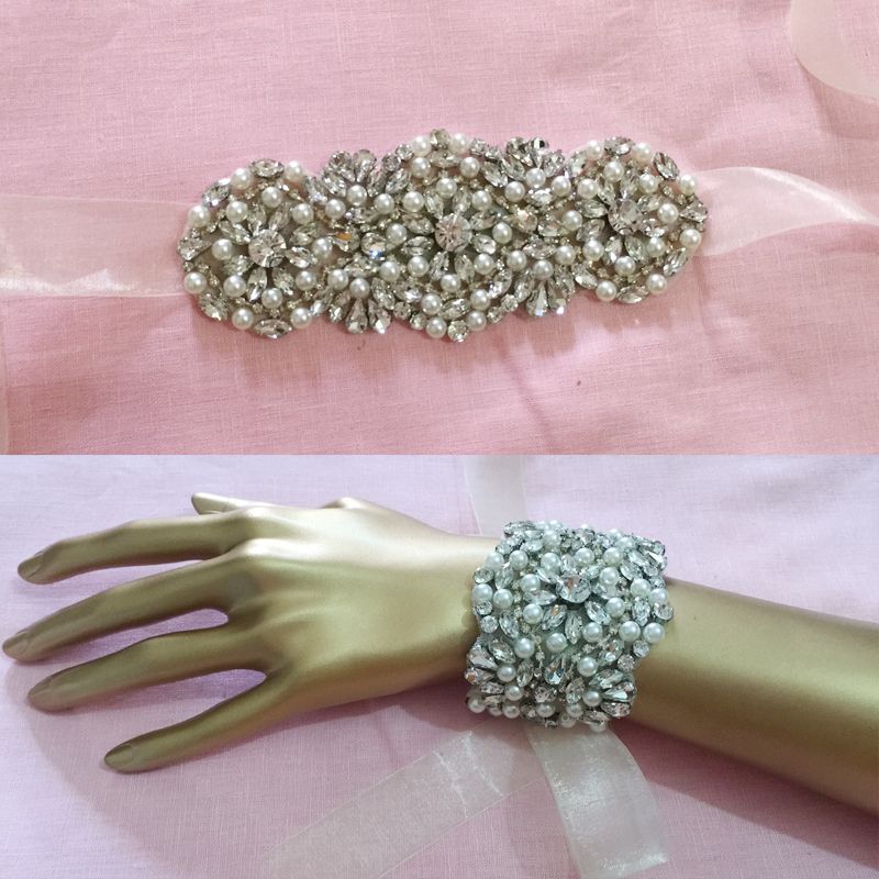 Children's Pearly to Wednesday Bracelet Set tied with Organza Ribbon
