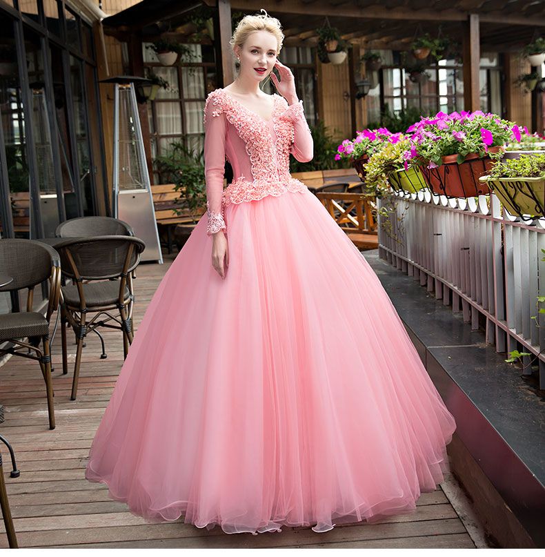 pink renaissance dress