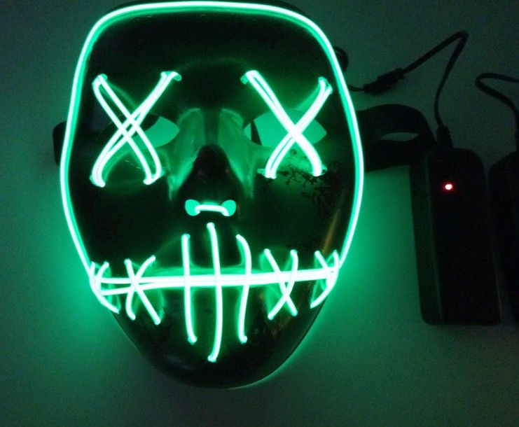 Mascaras con luz led