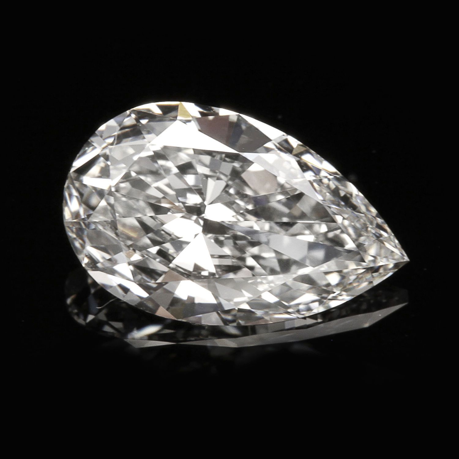2021 3.03 CT Natural Loose Diamond Pear Cut F VVS1 GIA Certified For