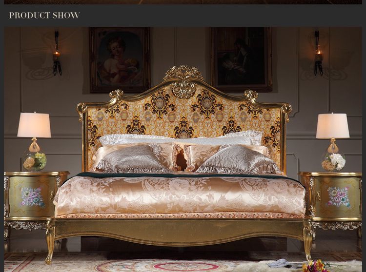 Italian Luxury Bed French Rococo Bedroom Furniture Solid Wood Carved Furniture With Gold Leaf Gilding Uk 2019 From Fpfurniturecn Gbp 2000 00