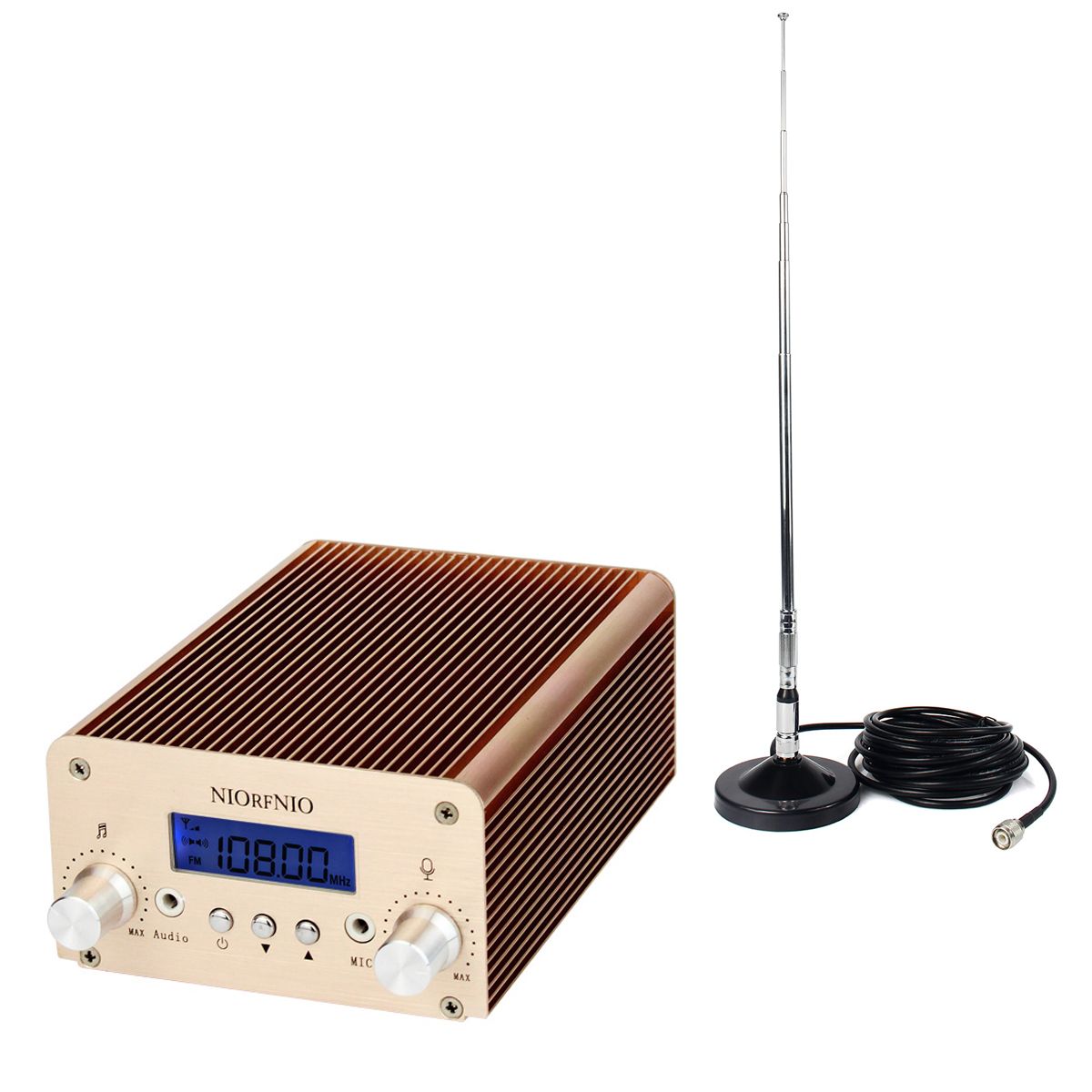 5W/15W PLL Stereo FM Transmitter Radio Station Xmitter Wireless Intelligent Broadcast System