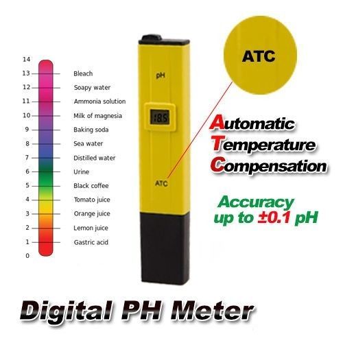 LCD Digital pH mètre Testeur Mini Poche Auto Stylo pour Aquarium Pool Water
