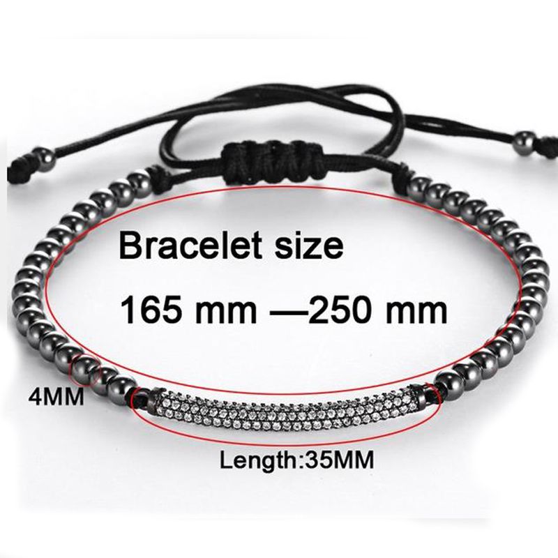 2016 men jewellery anil arjandas men bracelets micro inlay zircon men bracelet size