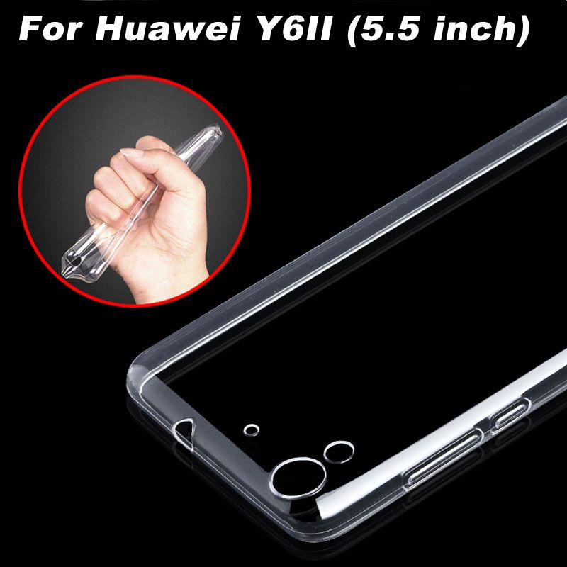 Funda transparente para Huawei Y6II Funda transparente TPU para Huawei Y6II II (5.5 pulgadas)
