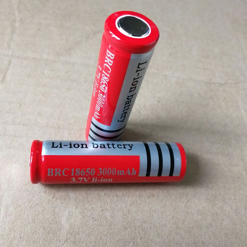 18650 li ion battery 3000mah color red battery flat lithium battery can be used in bright flashlight and so on everstart battery guide external ion red