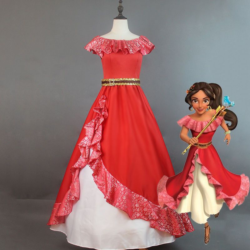 Acquistare Vendendo Elena Di Avalor Princess Elena Costume Cosplay Red  Embroidery Elena Vestito Costumi Di Halloween Le Donne Adulte Vestito Da  Festa Economico | Consegna Veloce E Qualità | It.Dhgate