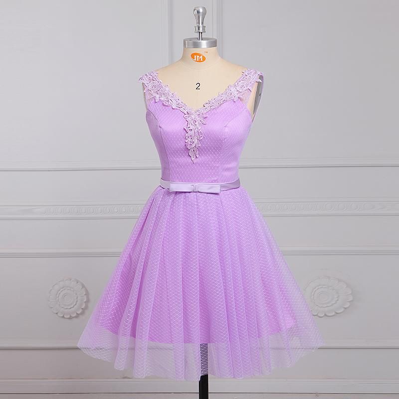 light purple hoco dress