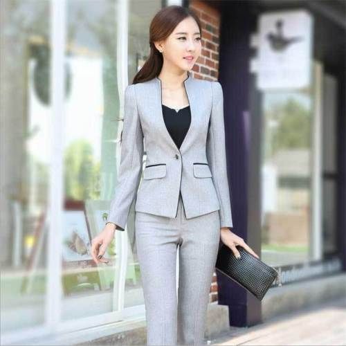 aburrido Maldición transacción Elegante oficina formal, mujer de negocios, traje chaqueta y pantalón para  ropa de trabajo