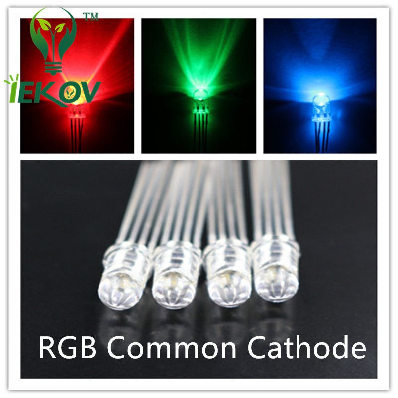 20 Stücke Led 4-Pins Super Helle Gemeinsame Kathode Diffus Rgb Lampe F5 5Mm I yv