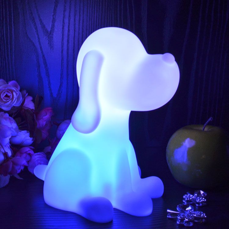 2018 Portable Night Light Projector Cute Cartoon Multi 2018 Portable Night Light Projector Cute Cartoon Multi Color Angel Dog Lamp Battery Operated For Kids Room Children Lamps From
