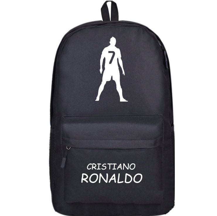 Backpack Cristiano Ronaldo Boys School Football Soccer Bags 100% High Quality 