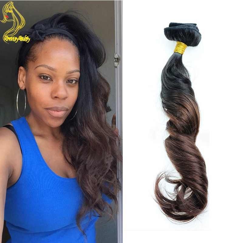 T1b 4 Dark Brown Ombre Human Hair Clip In Extensions Peruvian