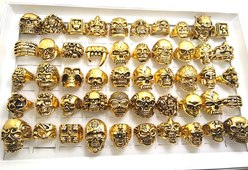 gold skull jewelry