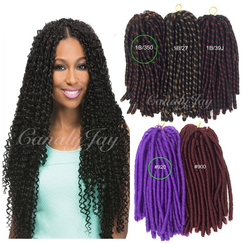 2019 Sex Lady Hair Soft Dread Lock Hair Extension Dreadlock Bulk Afro Kinky Curly Kanekalon Braiding Hair Havana Mambo Twist Crochet Braids From