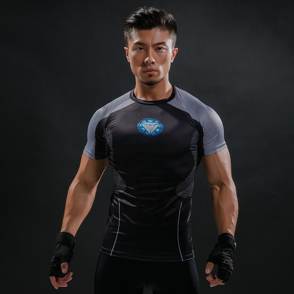 mens superhero workout shirts
