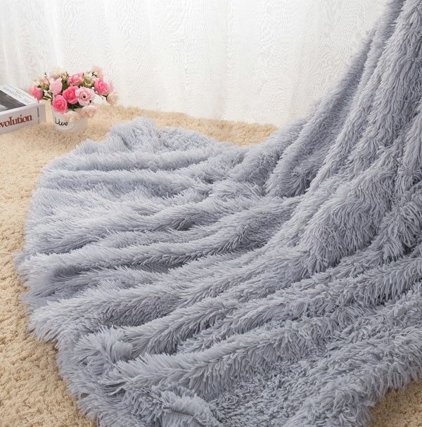 soft throw blanket brown