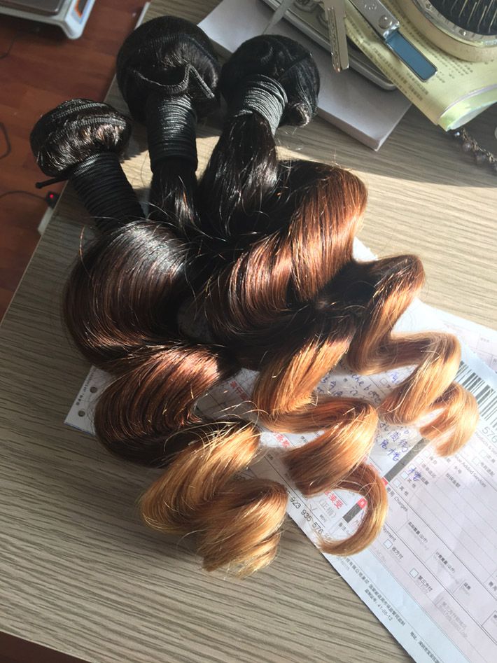 Ombre Hair Extensions Unprocessed Indian Loose Wave Cheap Ombre