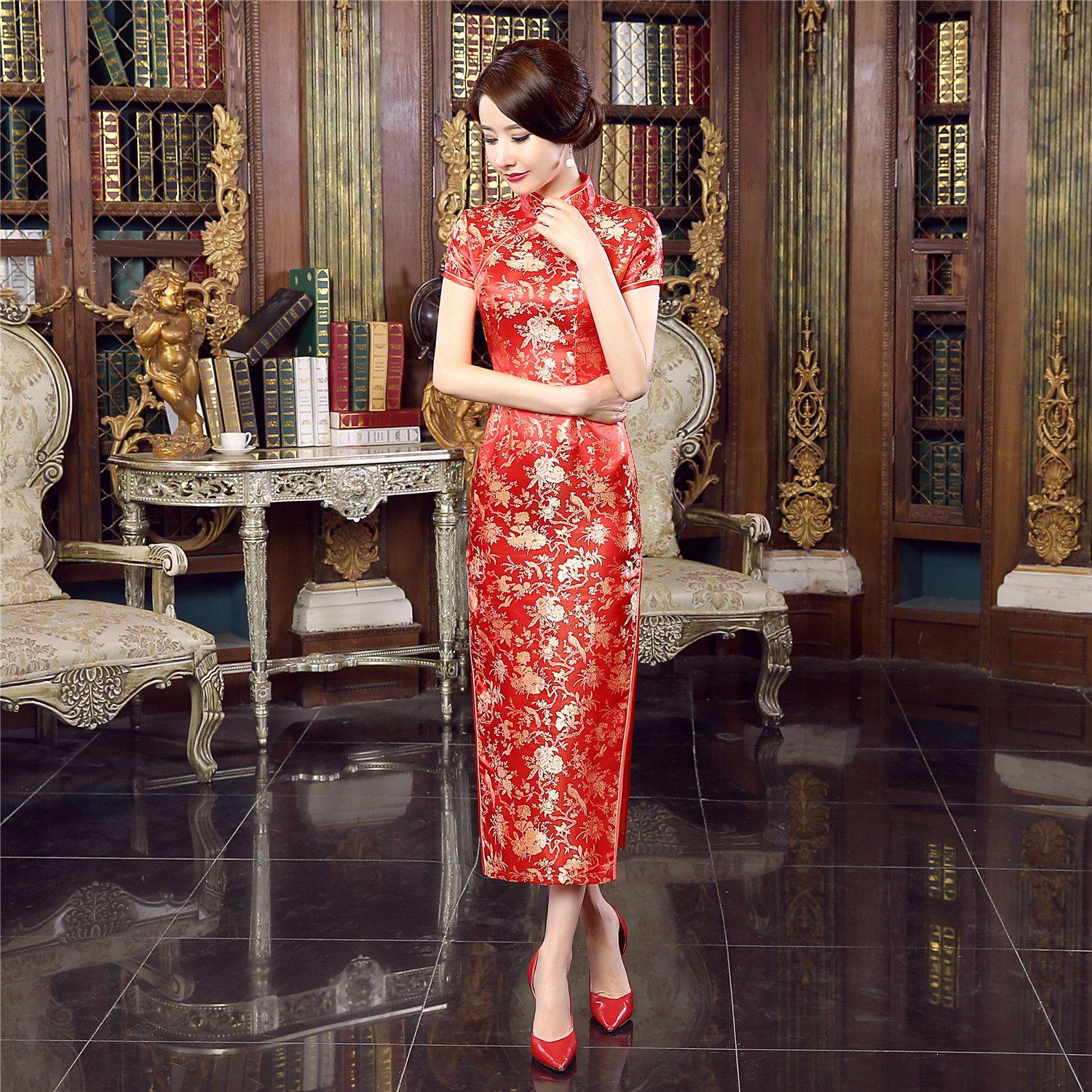 Acquistare Shanghai Story Cinese Stile Abbigliamento Lungo Qipao Del  Vestito Da Sera Lungo Del Cheongsam Cinese Tradizionale Abito Da Sposa  Economico | Consegna Veloce E Qualità | DHgate Italy
