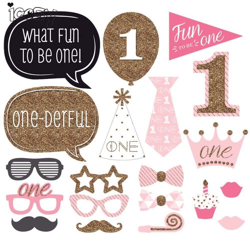 20 Pieces Boys Girls 1 First Birthday Photo Booth Props Party Decorations Funny Photobooth Photography Kits 1 Year Birthday Party Supplies 20 Pieces Boys Girls 1 First Birthday Photo Booth Props Party Decorations Funny Photobooth Photography Kits 1 Year Birthday Party Supplies