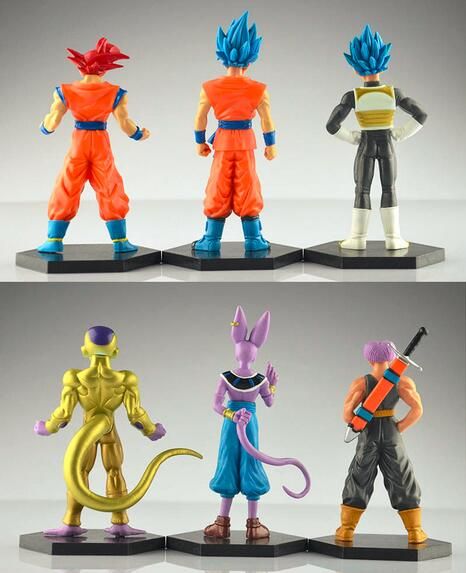 6 unids / set 12-14 cm Dragon Ball Z Son Goku Vegeta Trunks Figura de Acción 6 unids / set 12-14 cm Dragon Ball Z Son Goku Vegeta Trunks Figura de Acción