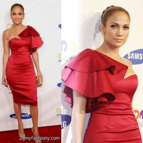 jennifer lopez one shoulder dress