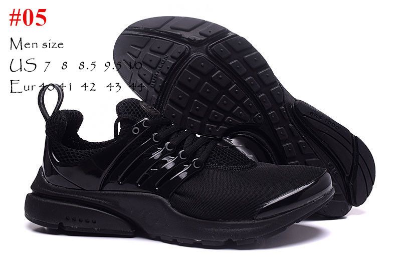 all black prestos mens