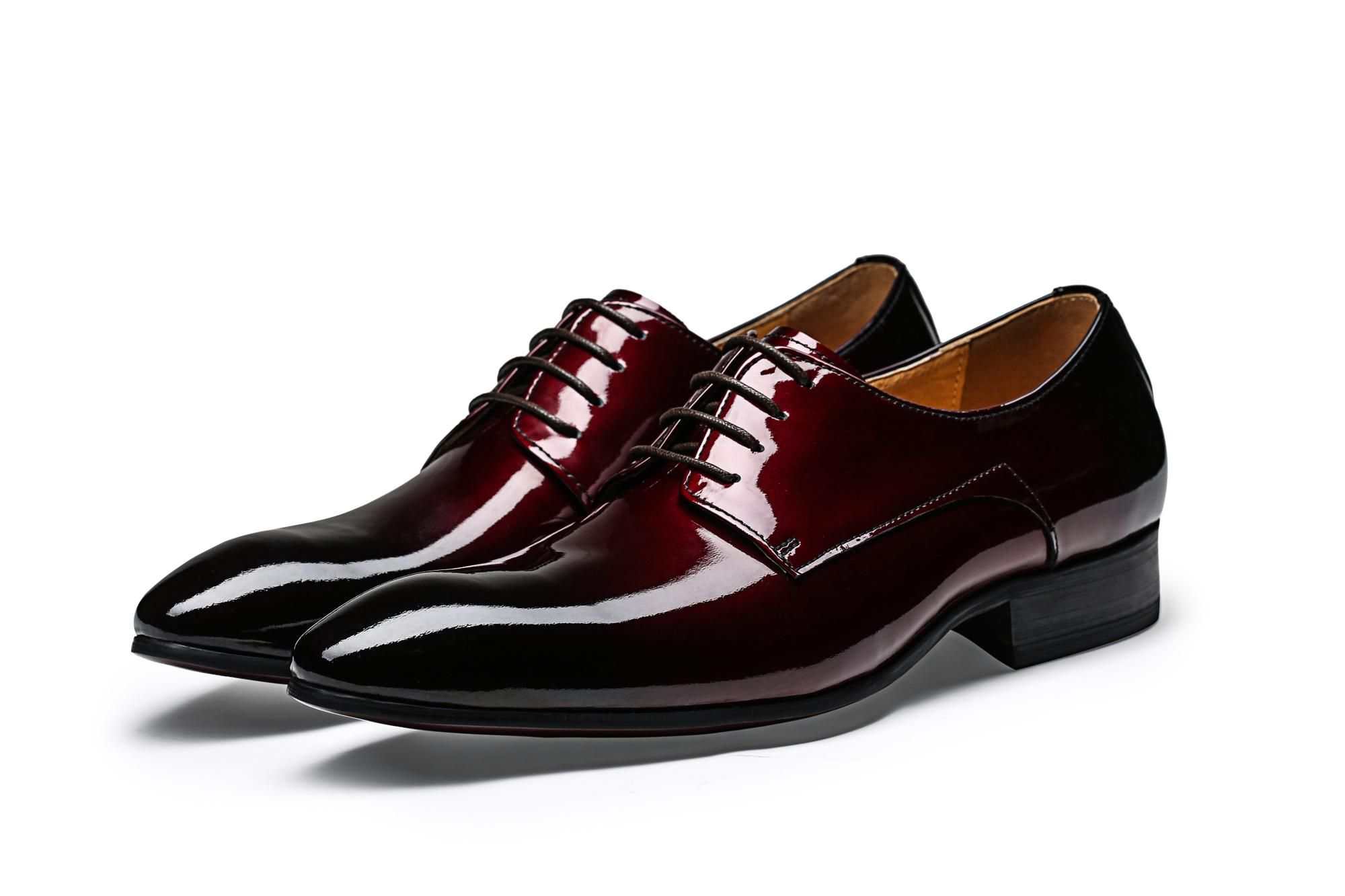 wine dress shoes