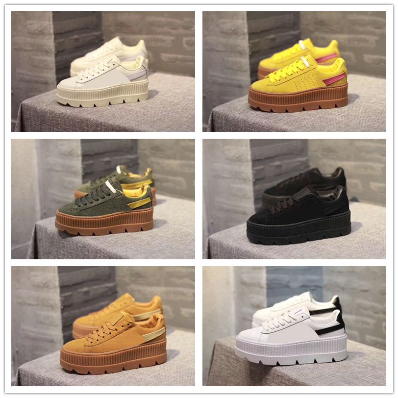 fenty suede cleated creeper women's