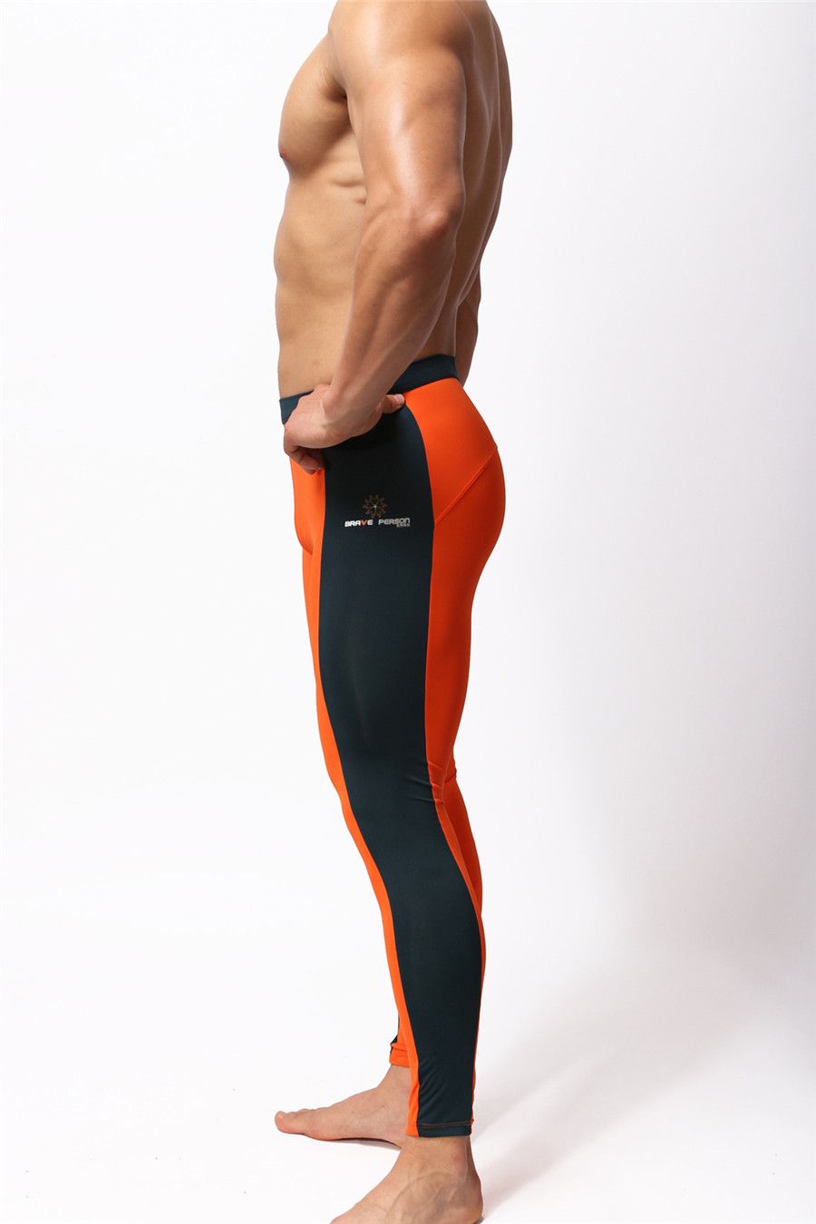 2021 Men Sportswear Fitness Yoga Gym Spandex Trousers Men Stretch Tight