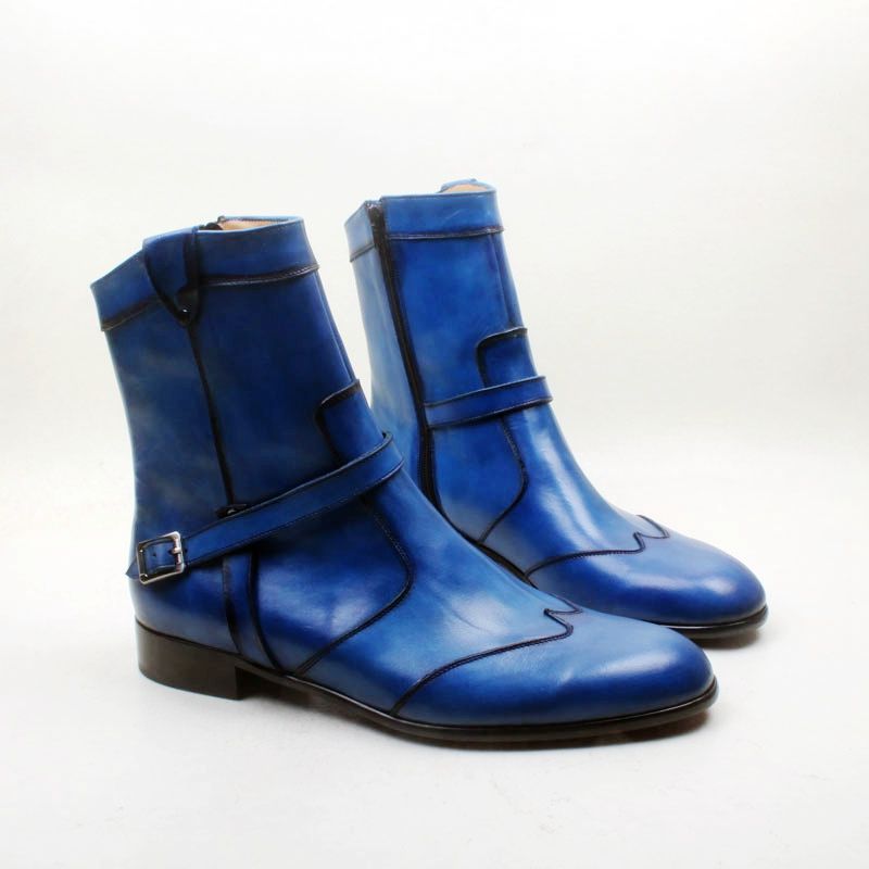 blue fashion boots